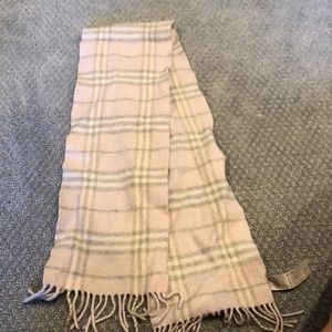 Pink Burberry scarf